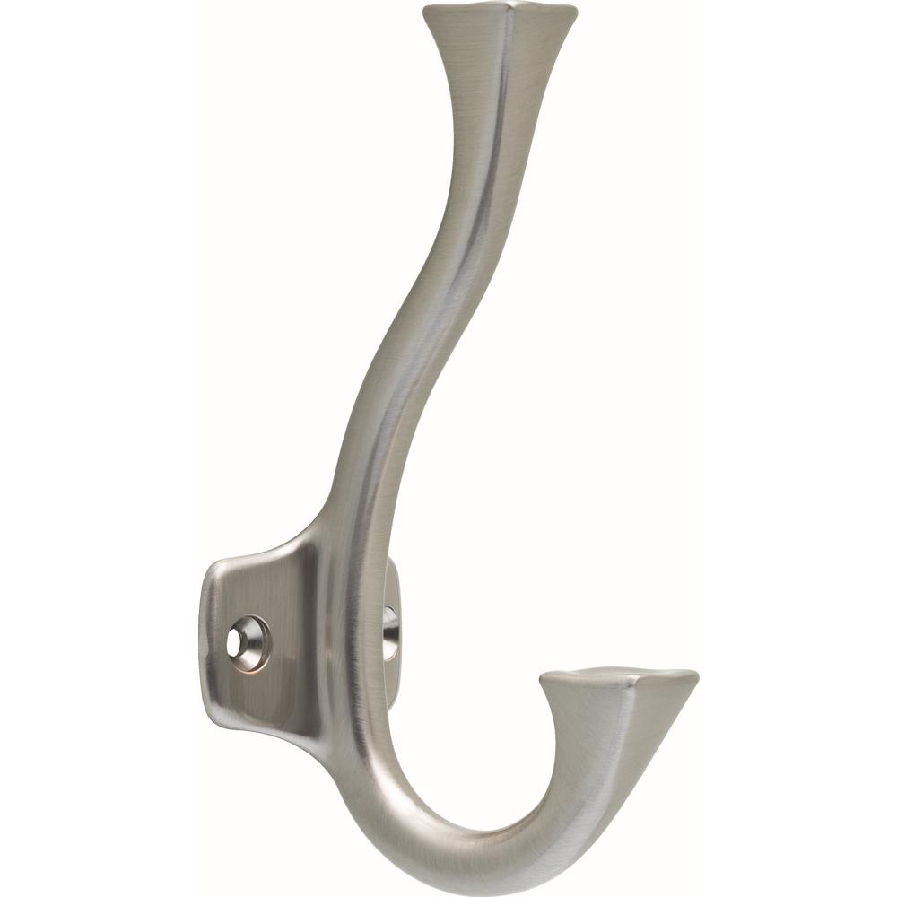 Liberty 5 1 4 In Satin Nickel Pillowed Square Coat Hook B38559 Sn