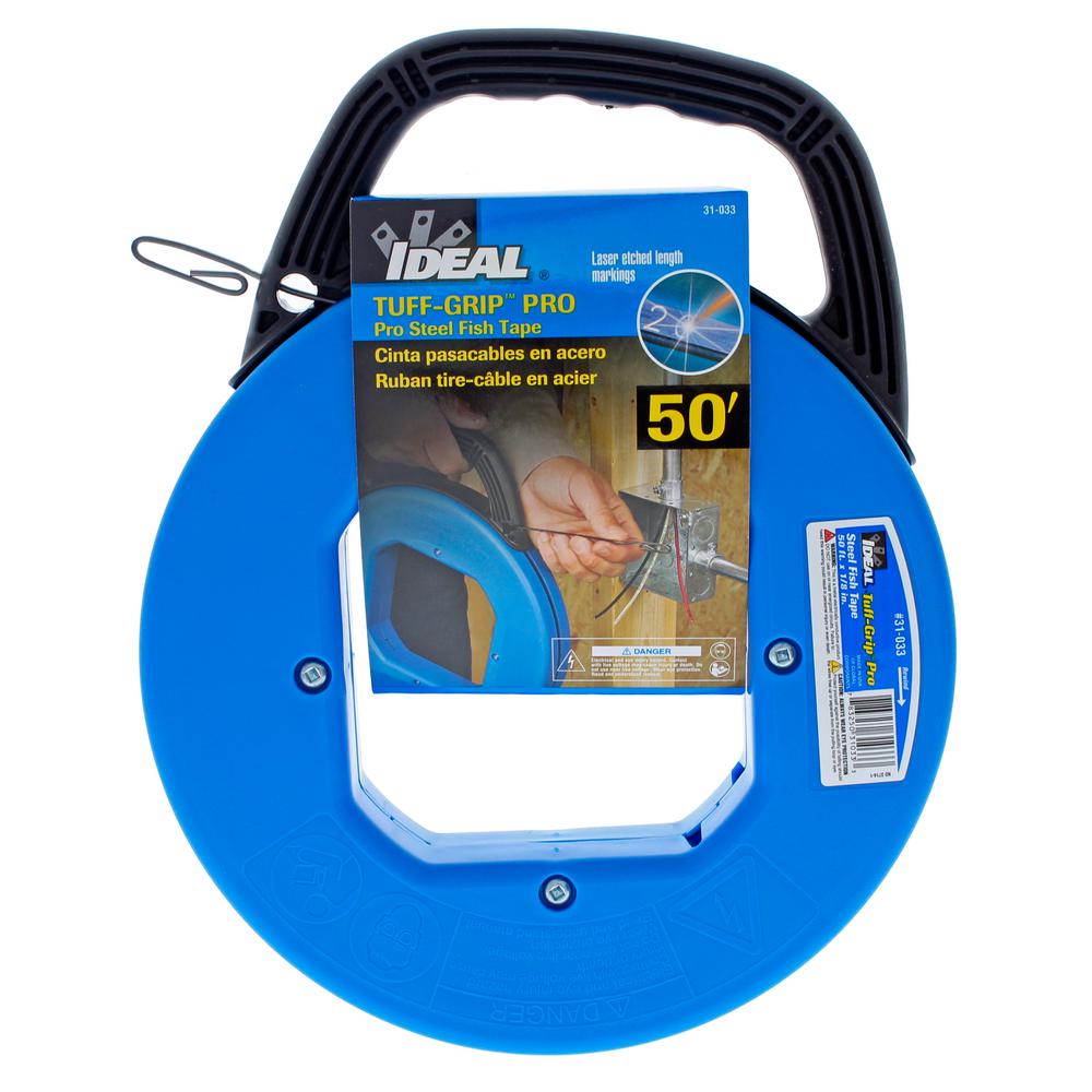 Ideal 50 ft. x 1/8 in. x 0.060 in. TapePak Fish Tape31033 The Home