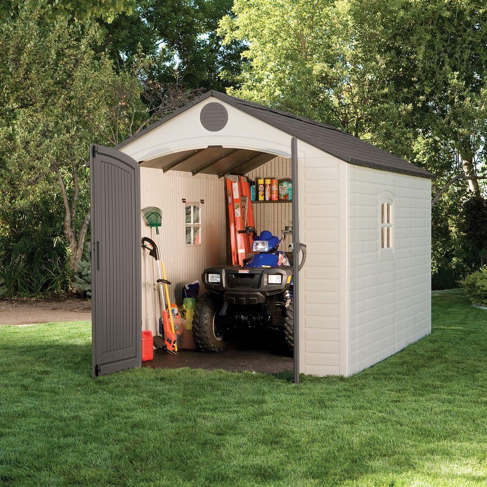 Lifetime 8 Ft X 12 5 Ft Outdoor Storage Shed 6402 The Home Depot