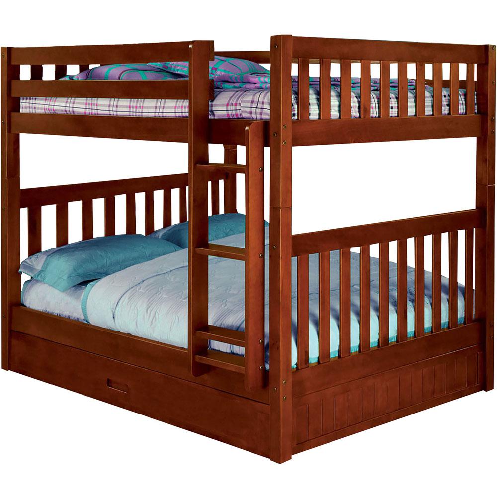 Cambridge Parkview Dark Cherry Full Over Bunk Bed With Twin Parkview Dark Cherry Full Over Bunk Bed With Twin Trundle