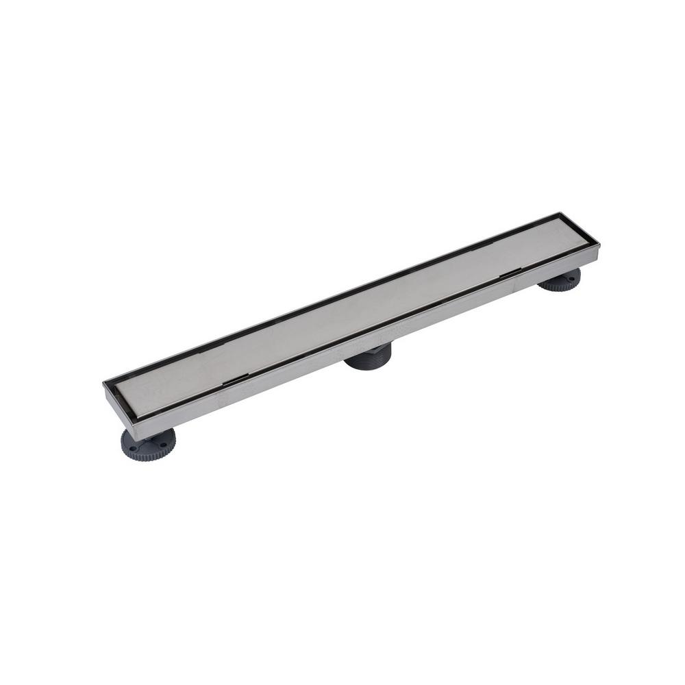 Oatey Designline 24 in. Stainless Steel Linear Drain Tile-in Grate-DLS1240R2 - The Home Depot