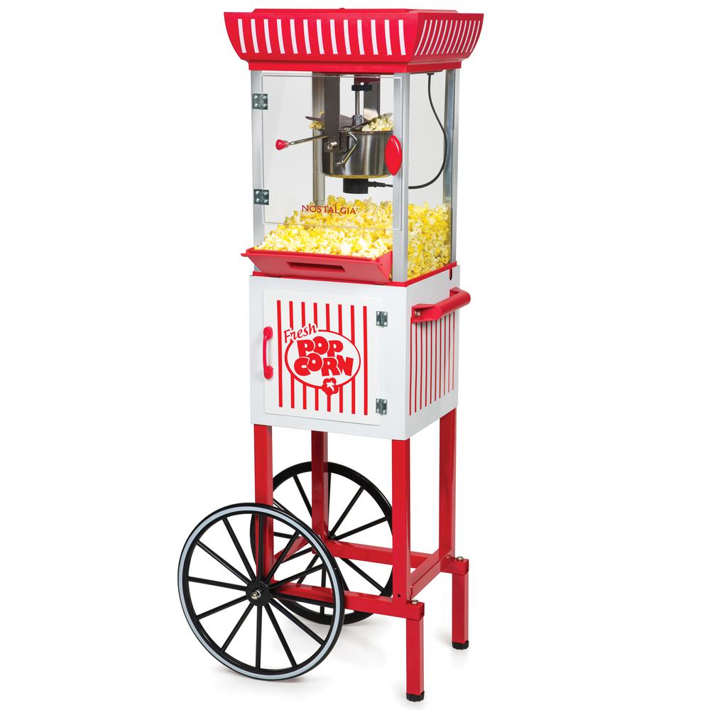 floor standing popcorn machine