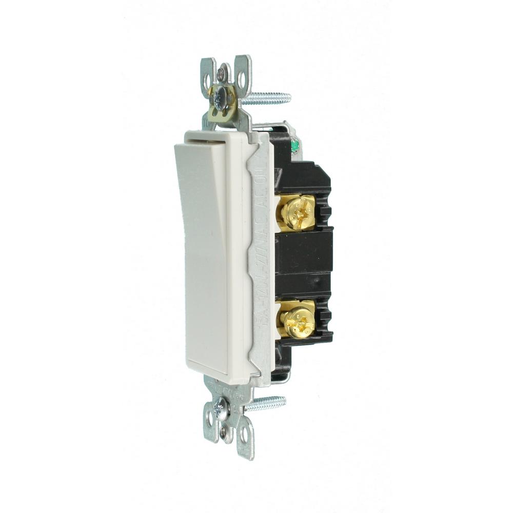 Leviton Decora White Single Pole Ac Quiet Switch 15 Amp 1