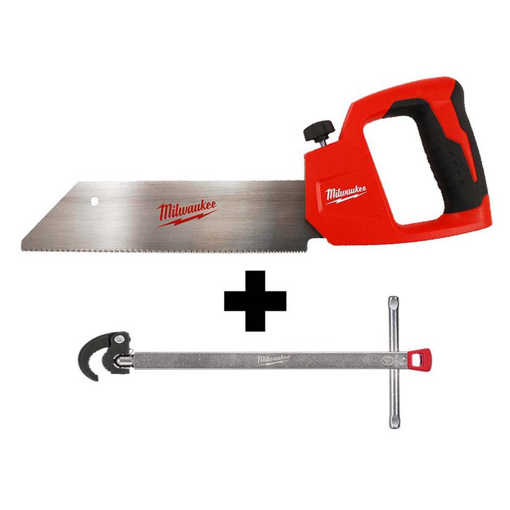 Milwaukee 12 in. PVC/ABS Saw with 1.25 in. Basin Wrench was $49.94 now $39.97 (20.0% off)