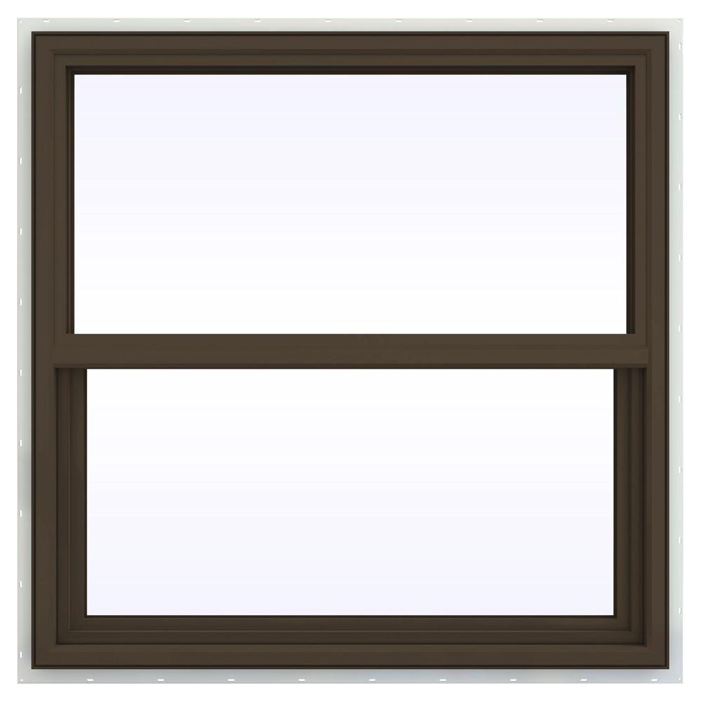 JELDWEN 35.5 in. x 35.5 in. V4500 Series Single Hung Vinyl Window