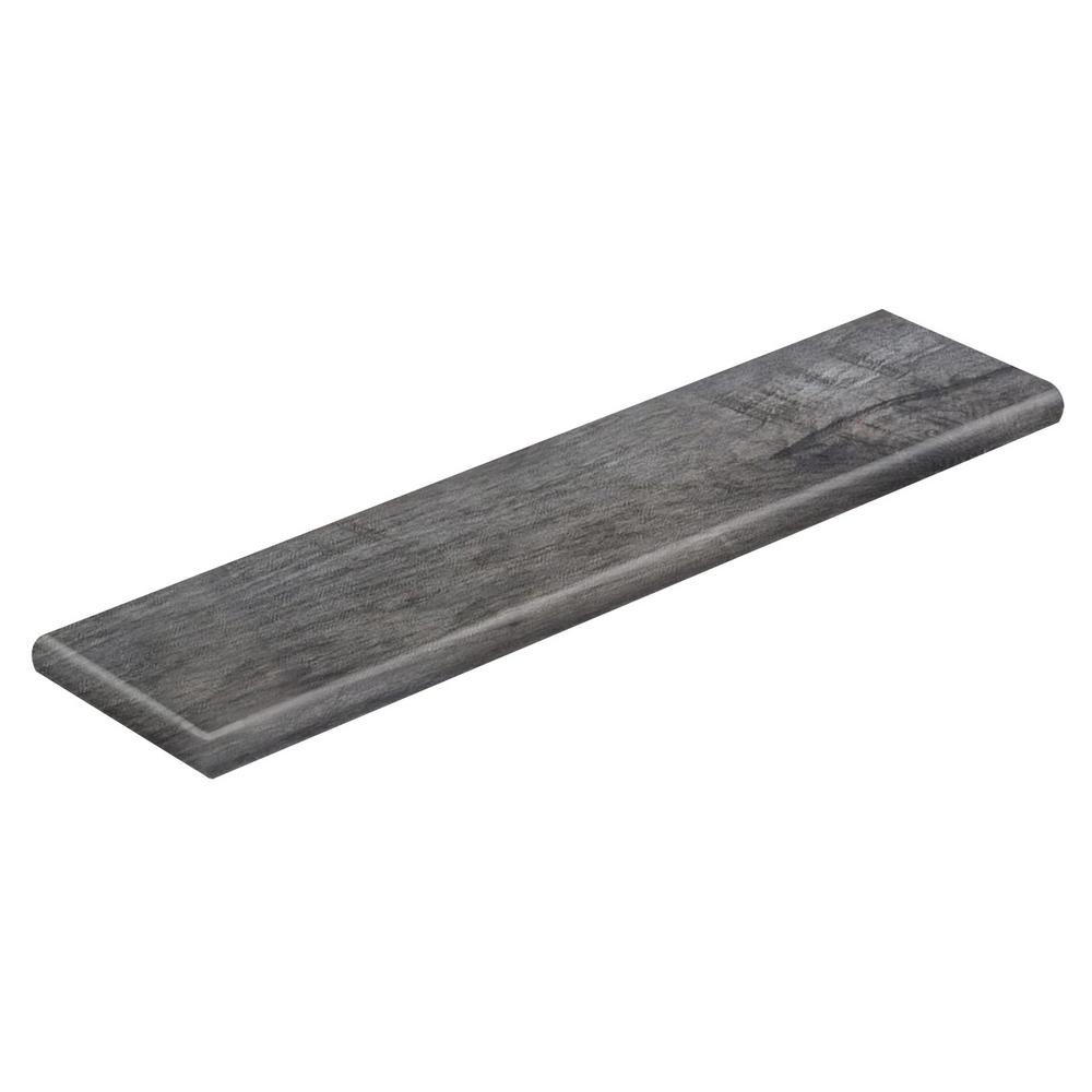 Gray Laminate Stair Treads Laminate Flooring The Home Depot