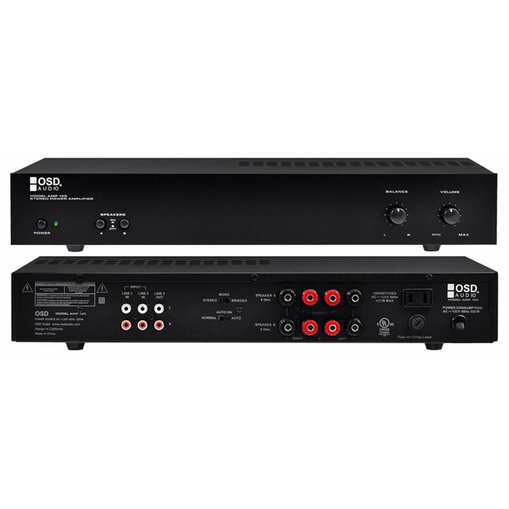 OSD Audio 50 Watt 2 Channel Compact Outdoor Receiver and Amplifier with