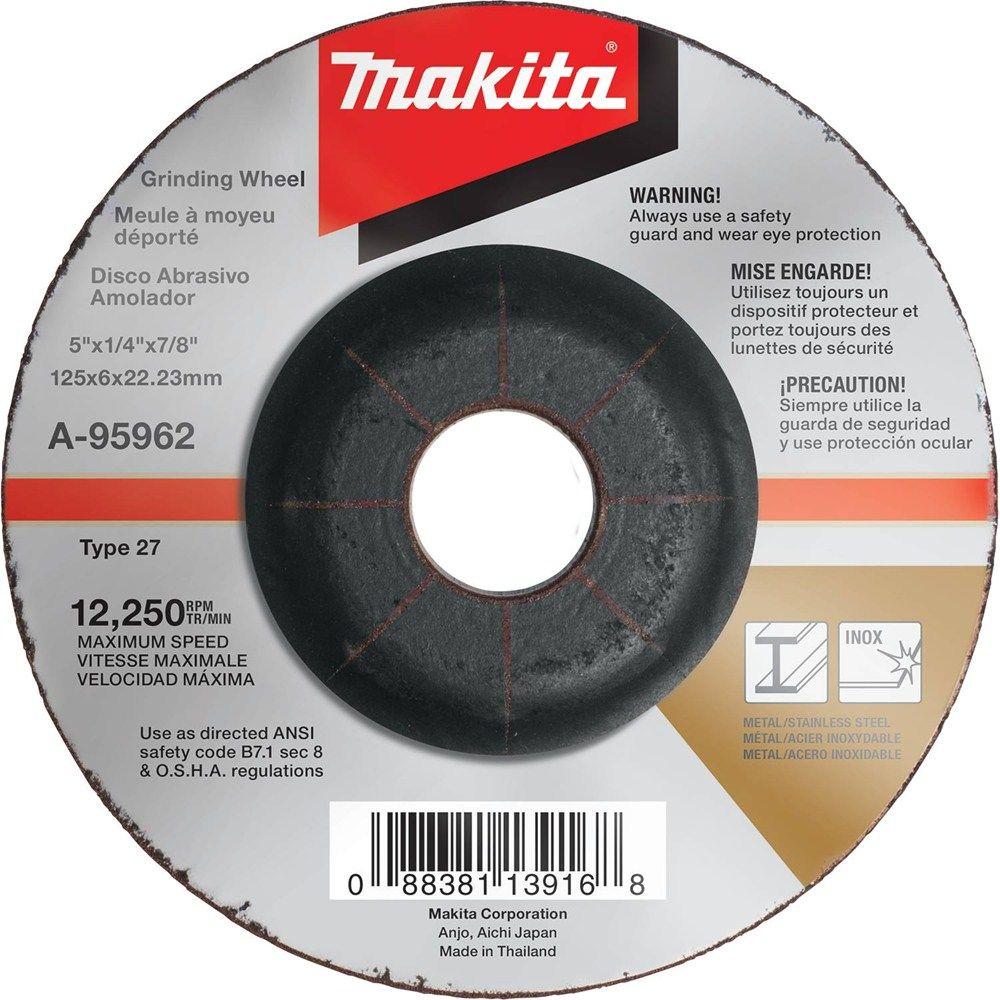 Makita A-95962-25 25pk 5/"x1//4/"x7//8/" INOX Grinding Wheel 36 Grit 4x New