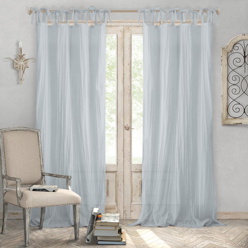 Elrene Jolie Semi Sheer Tab Top Window Curtain 21190sfb The Home