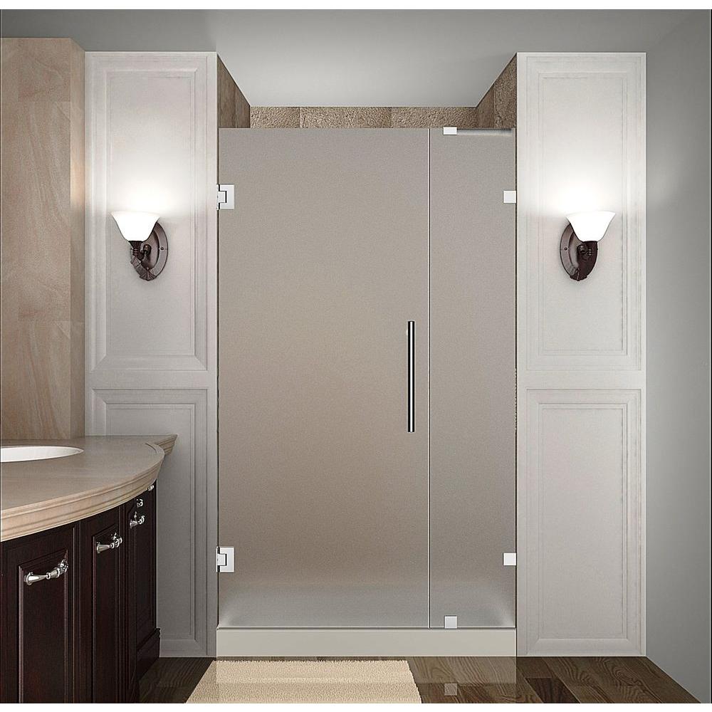 Aston Nautis 30 In X 72 In Completely Frameless Hinged Shower Door