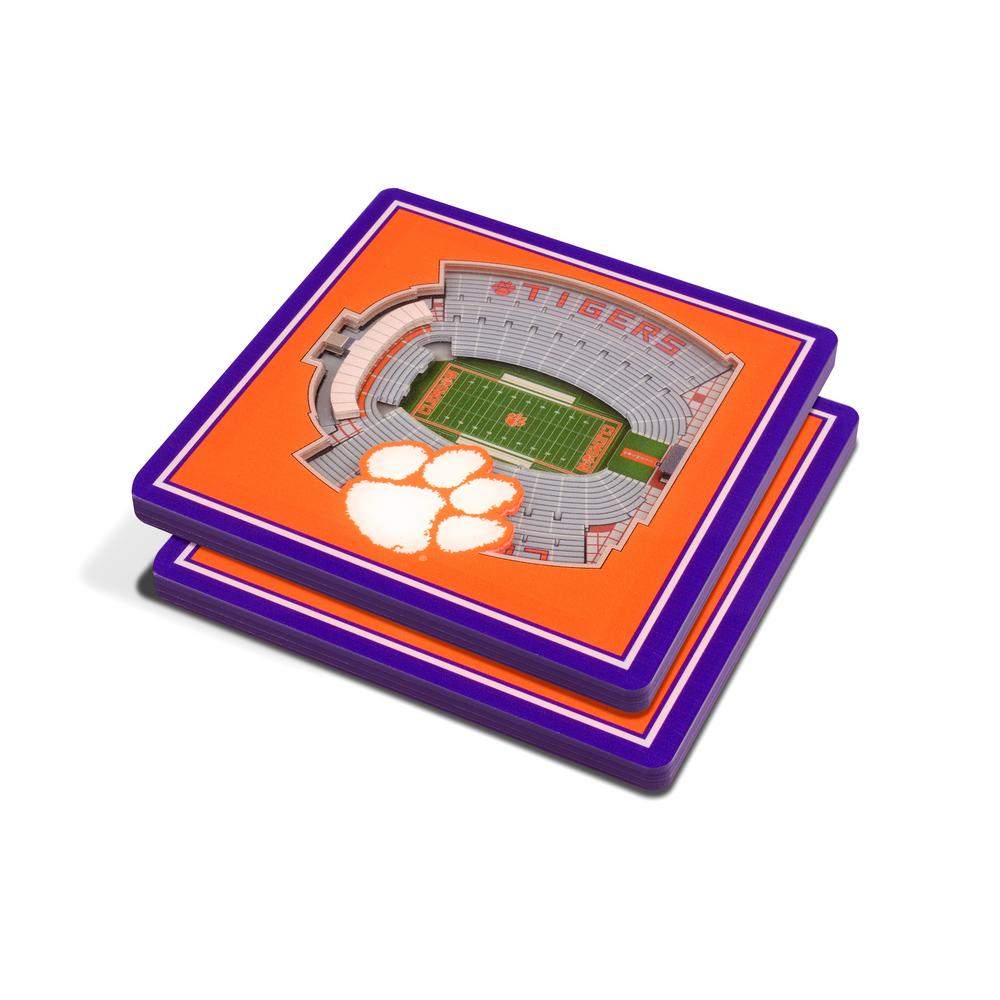 Ncaa Clemson Tigers 3d Stadiumviews Coasters