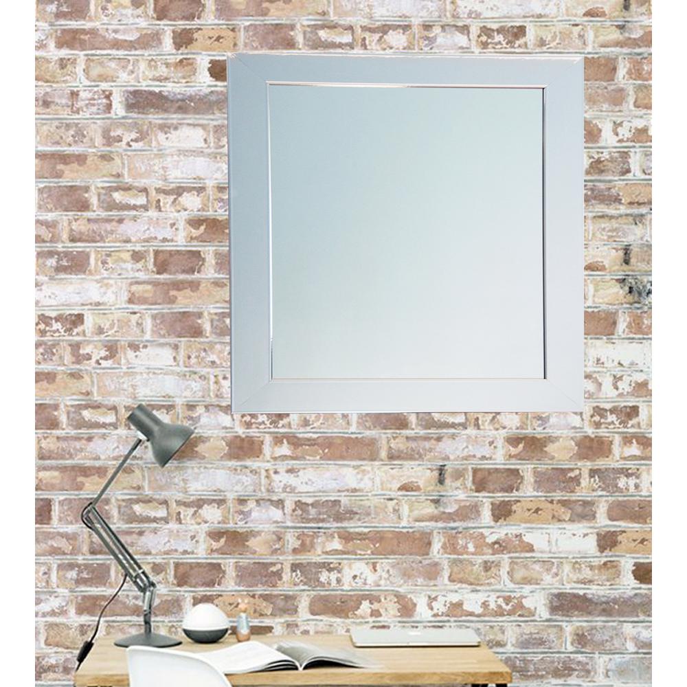 Ultra Modern Chrome Framed MirrorBM015SQ The Home Depot