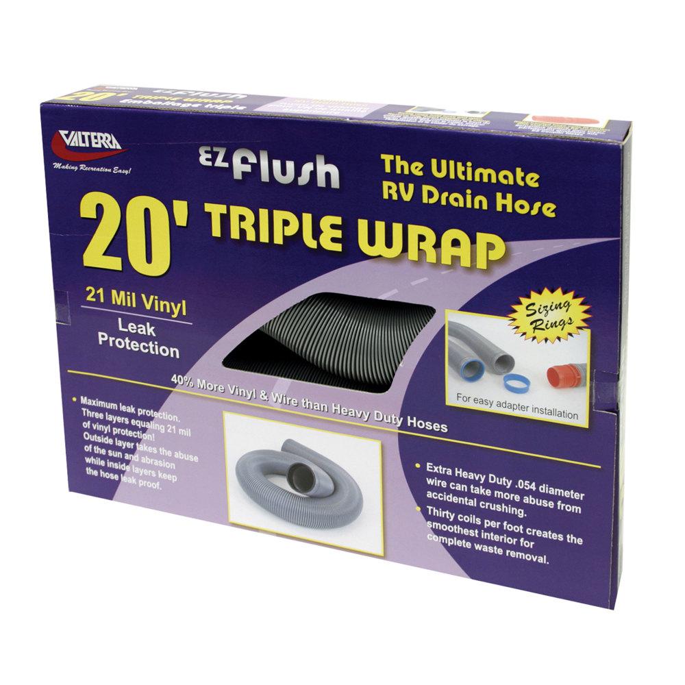 Valterra EZ Flush Triple Wrap RV Drain Hose 20'D040054 The Home Depot