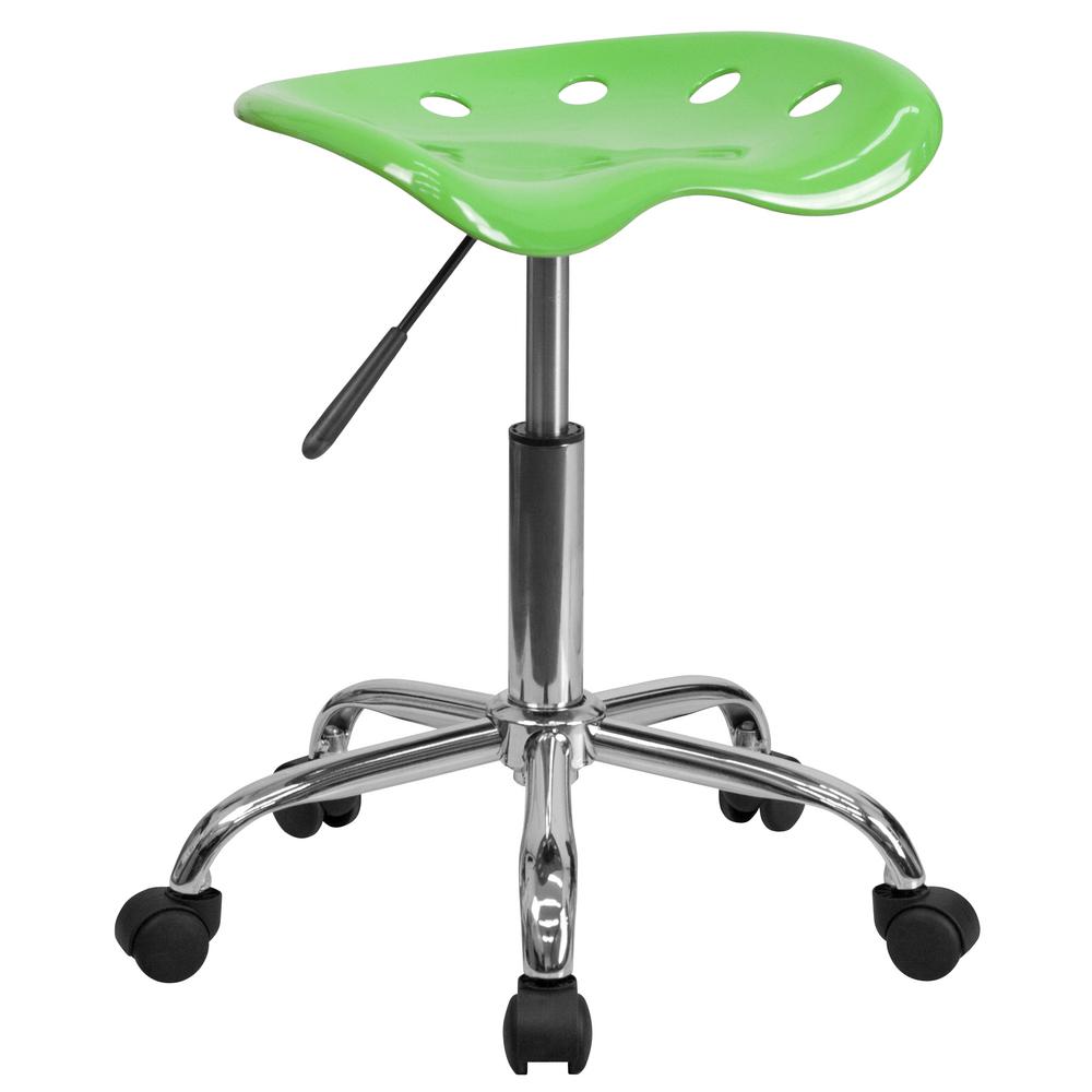 Flash Furniture Vibrant Apple Green Tractor Seat And Chrome