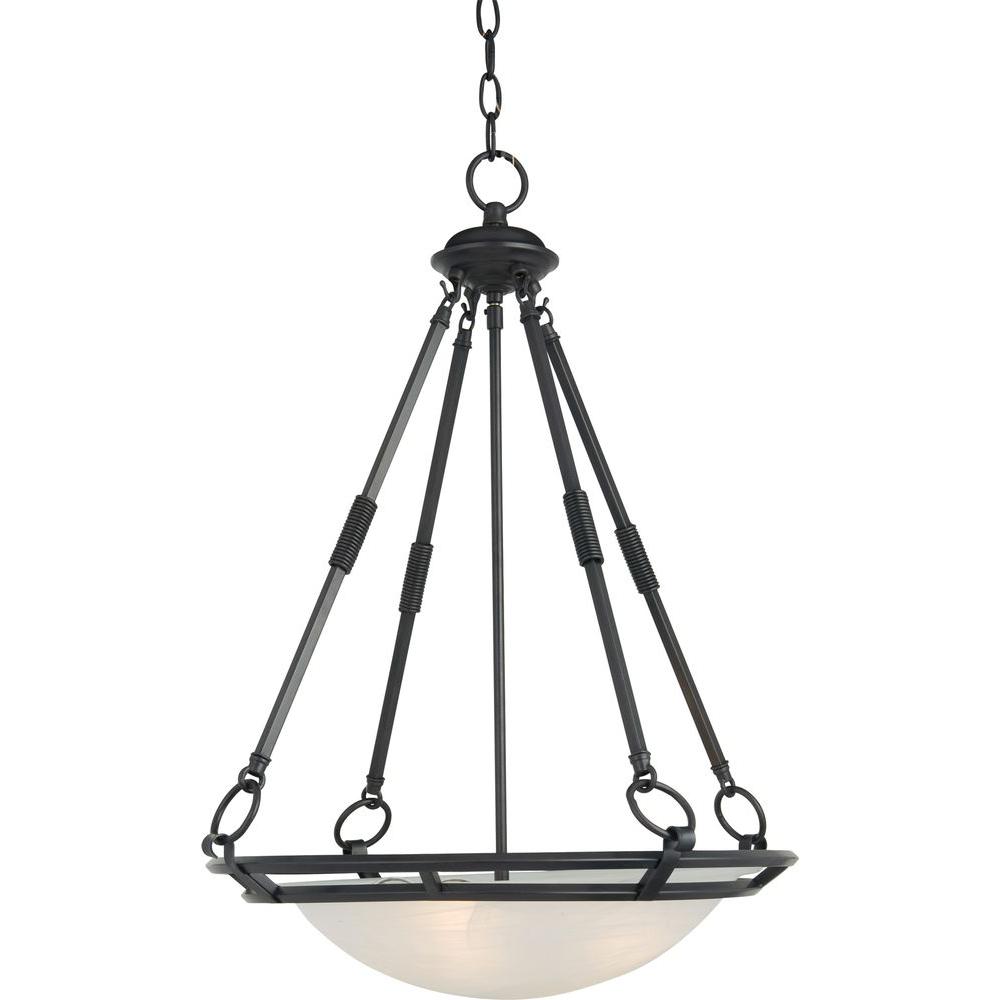 Maxim Lighting Stratus 4 Light Bronze Invert Bowl Pendant Maxim Lighting Stratus 4 Light Bronze Invert Bowl Pendant