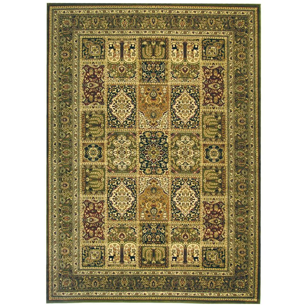 Safavieh Lyndhurst Multi Green 9 Ft X 12 Area Rug