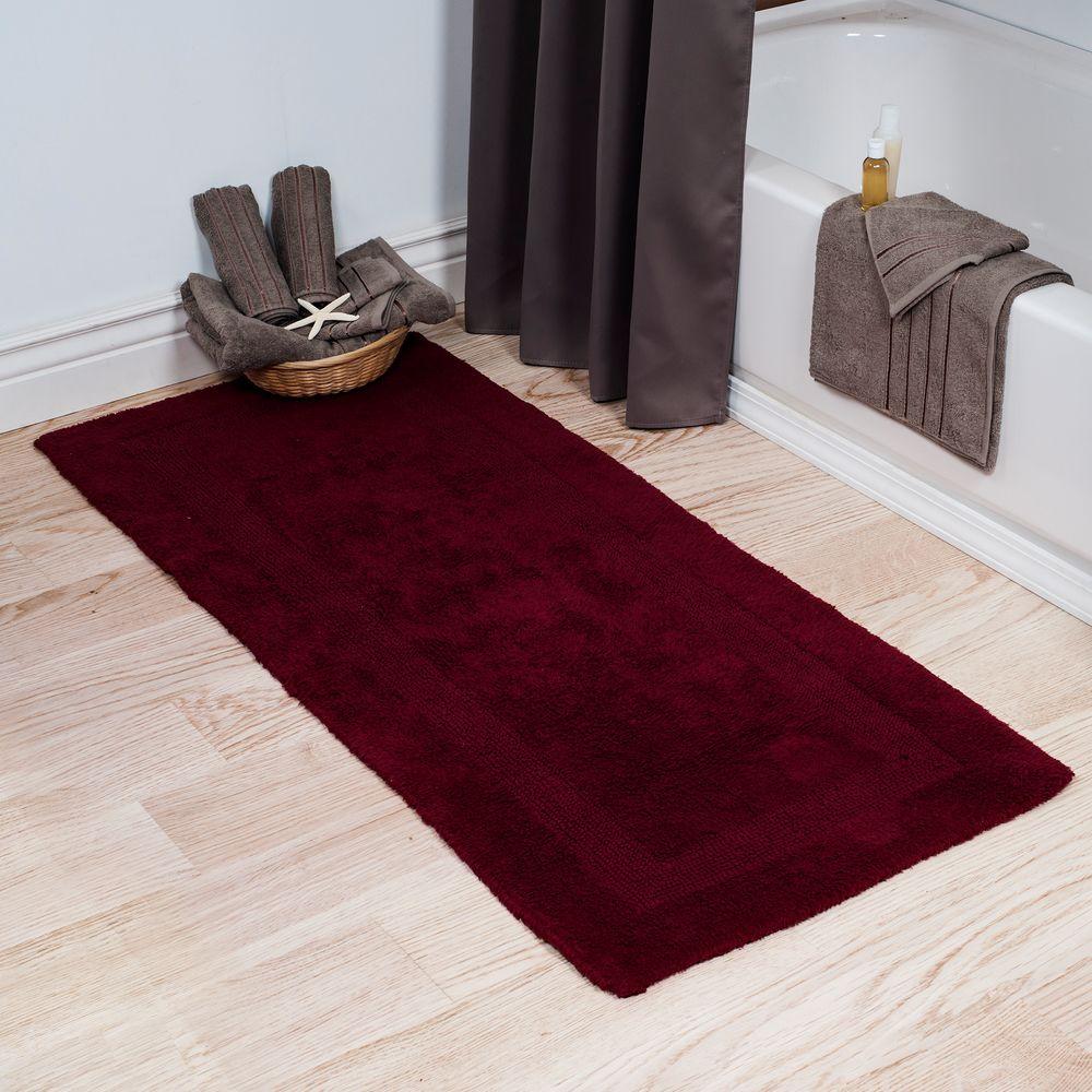plush burgundy bathroom rugs