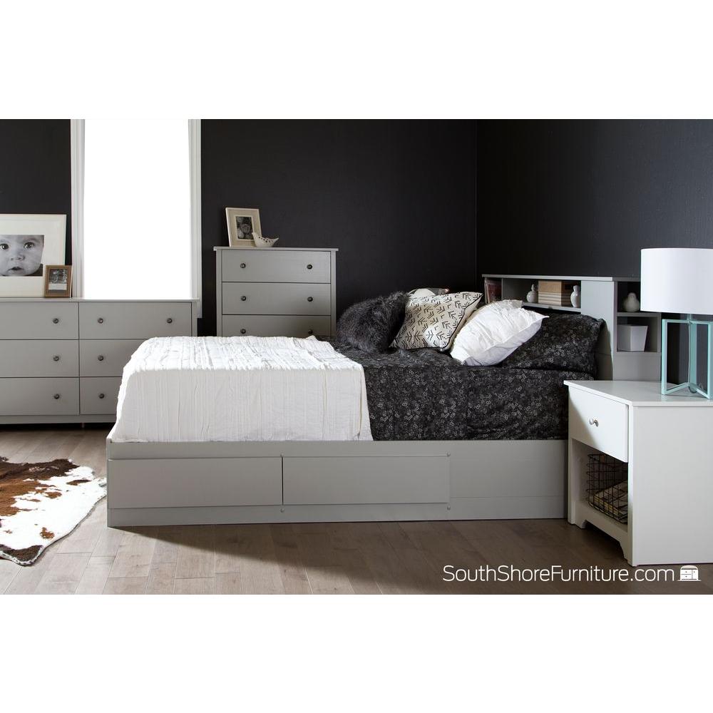 South S Vito Soft Gray Queen Headboard 9021092 The Home Depot