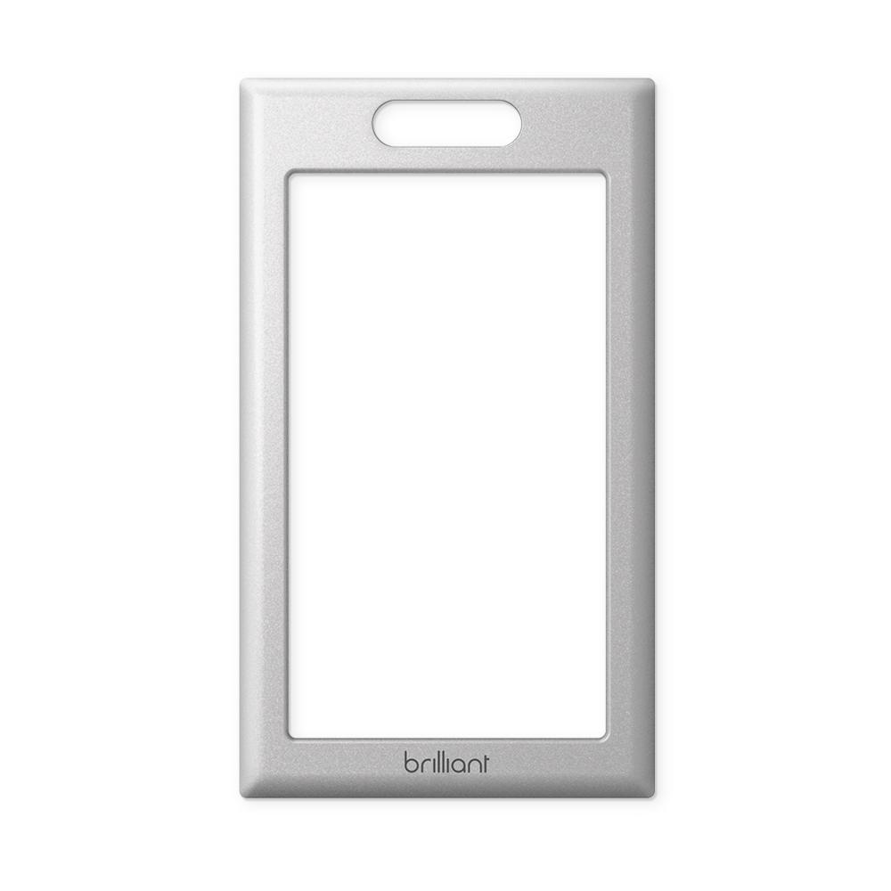 Brilliant Smart Home Control - Silver Snap-On Frame (1-Switch Panel