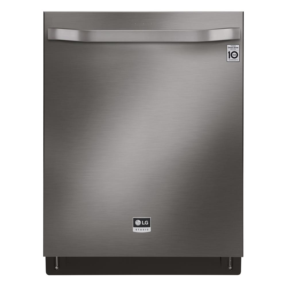 LG STUDIO 24 in. Top Control Built-In Tall Tub Smart Dishwasher in Black Stainless Steel with TrueSteam, QuadWash was $1299.0 now $898.0 (31.0% off)