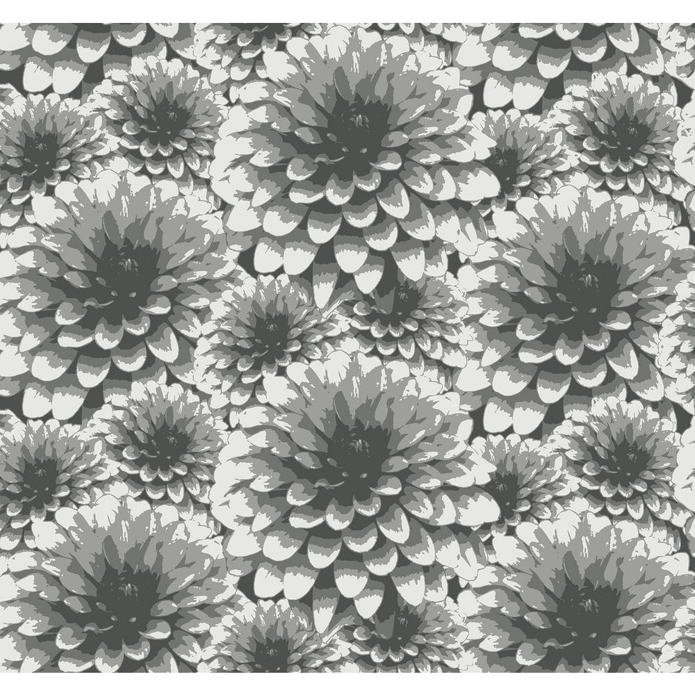 A Street Umbra Charcoal Fl Paper Strippable Roll Covers 60 8 Sq Ft 2861 87518 The Home Depot - Umbra Crepe Flowers Wall Decor A Street Umbra Charcoal Fl Paper Strippable Roll Covers 60 8 Sq Ft 2861 87518 The Home Depot - Umbra Crepe Flowers Wall Decor