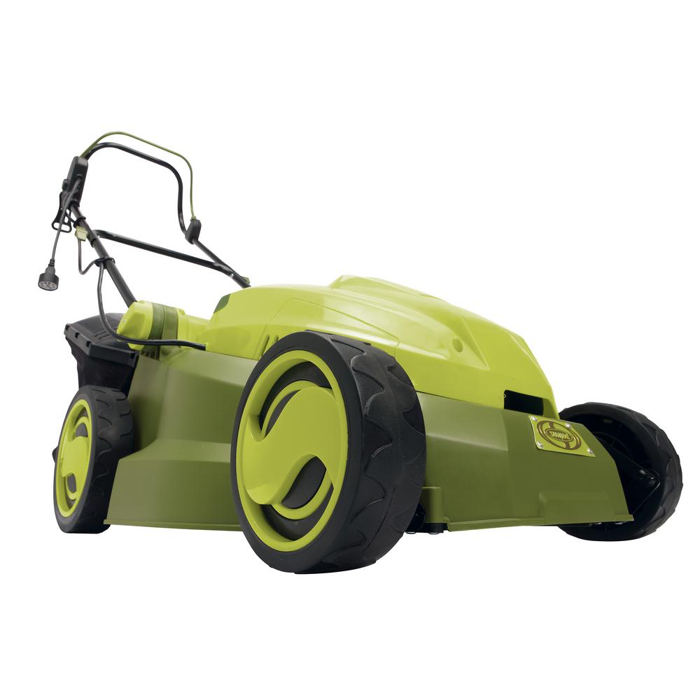 Sun Joe 15 in. 12 Amp Corded Electric Walk Behind Push Mower with ...