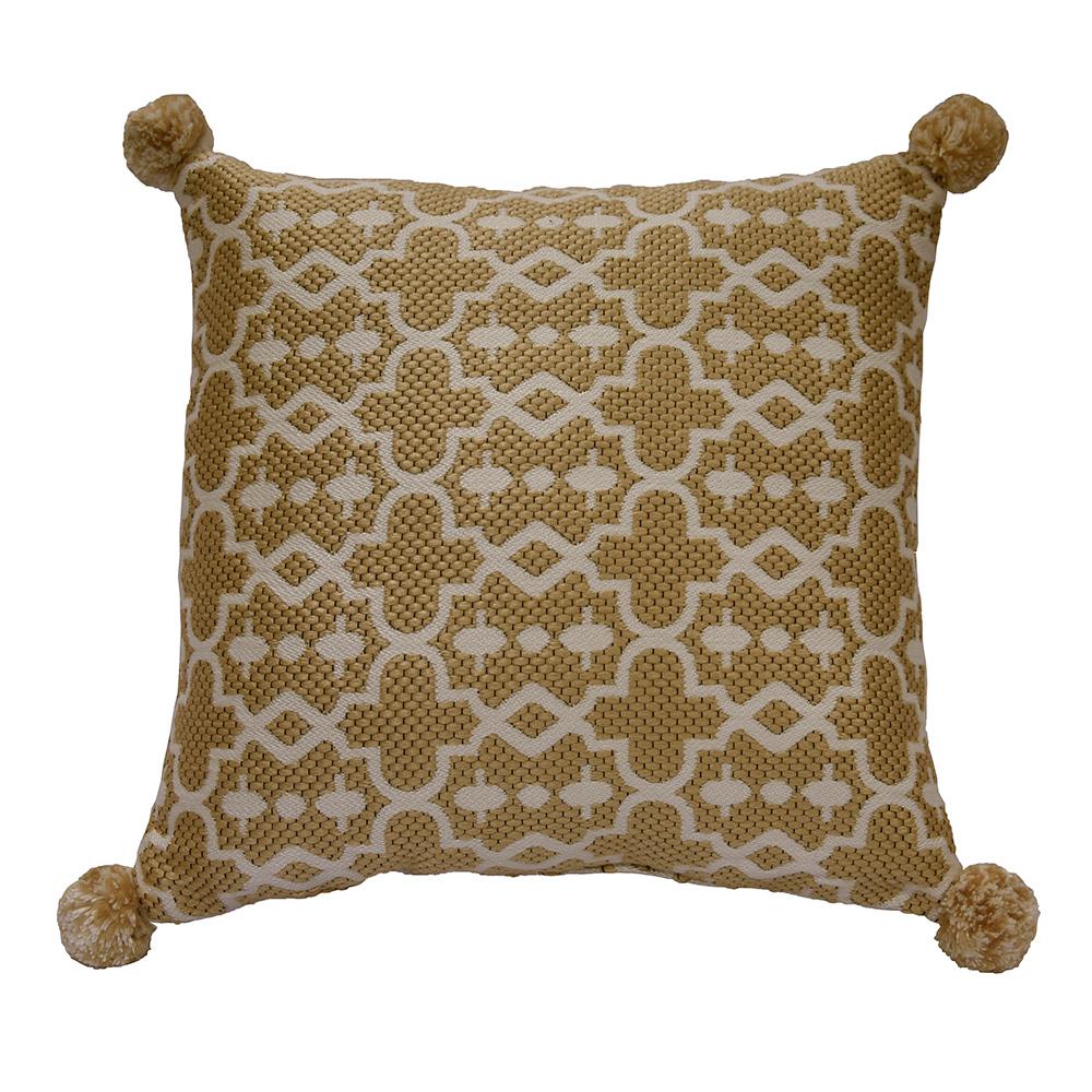 Outdoor Pillows Patio Accessories The Home Depot Hampton Bay Tan Trellis Square Outdoor Throw Pillow