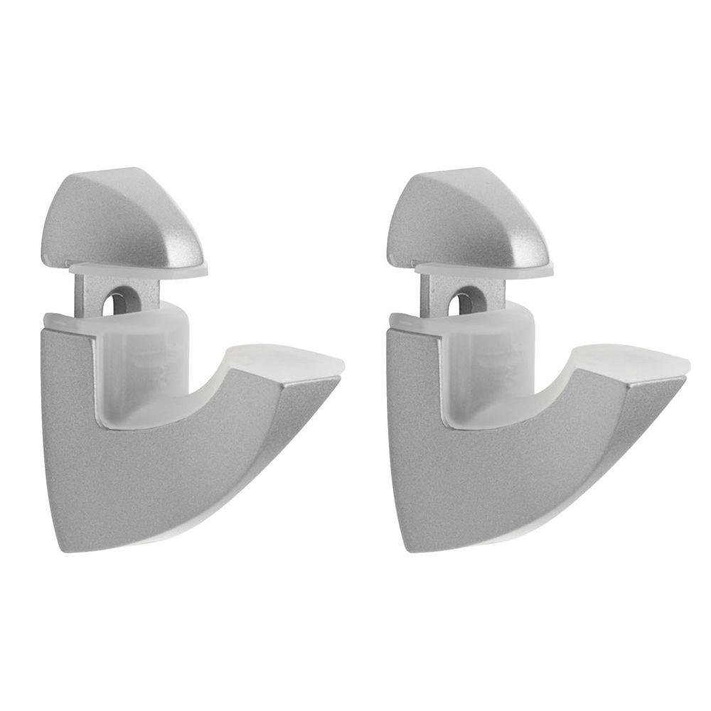 Dolle Scoop 1/4 in. 1 in. Adjustable Shelf Support in Silver16832