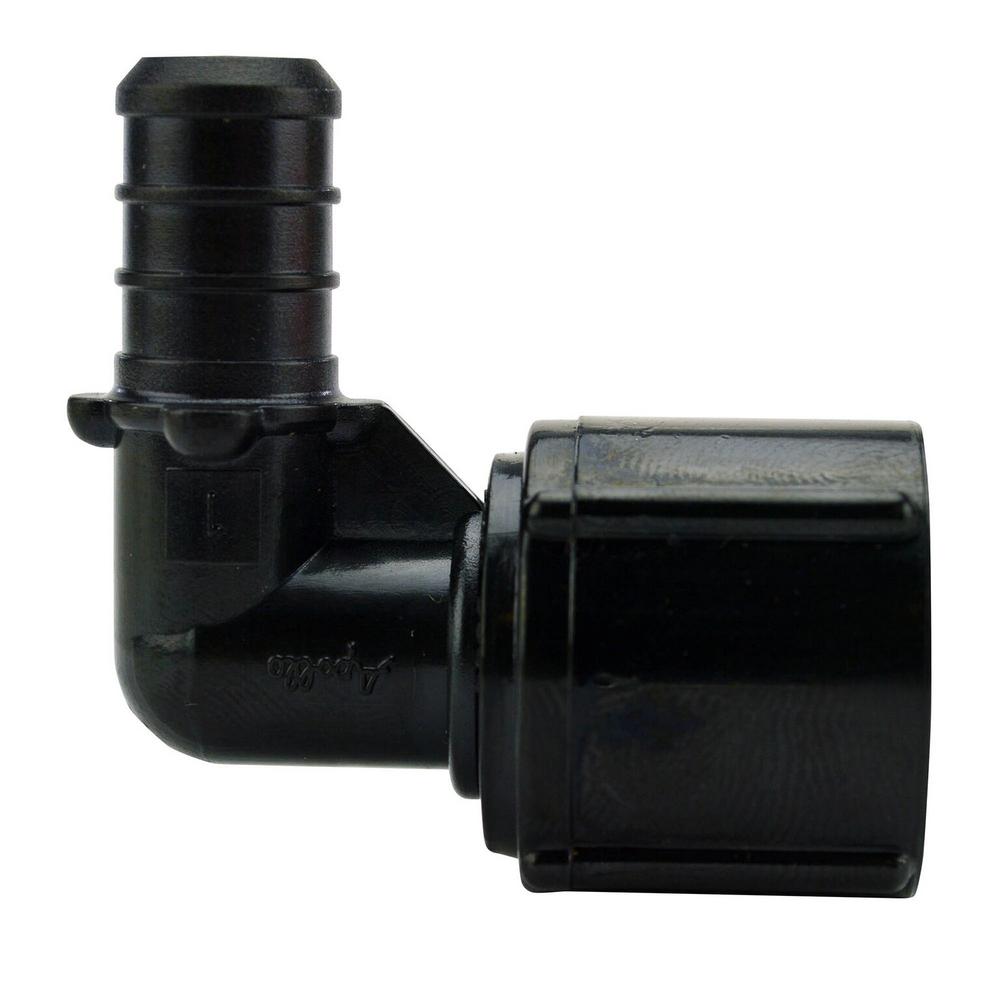 Apollo 1 2 In Br Pex Barb X Female Pipe Thread Adapter Plastic Pex Barb X Female Swivel 90 Degree Elbow