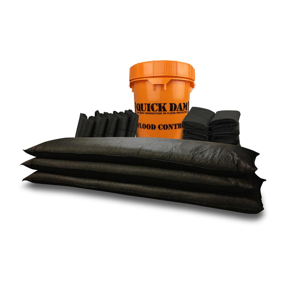 Quick Dam Grab and Go Flood Protection Kit 5 Jumbo Flood Bags