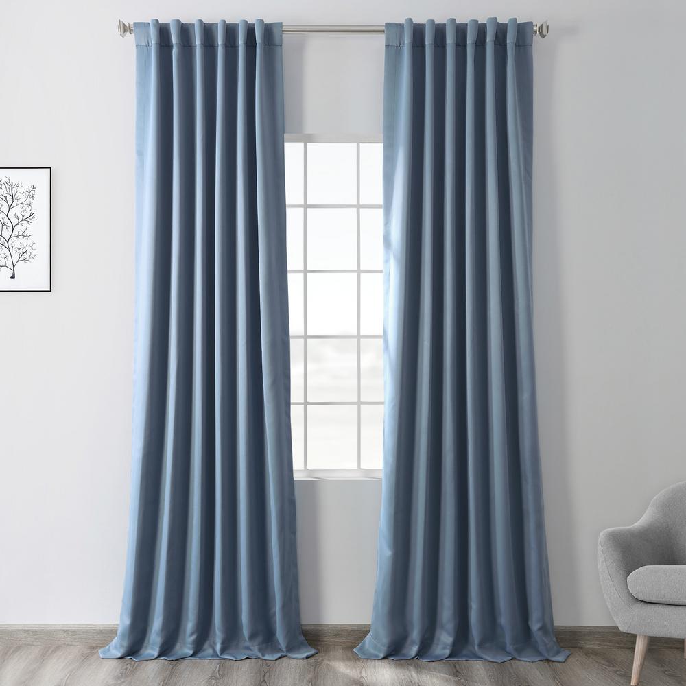 blue blackout curtains walmart