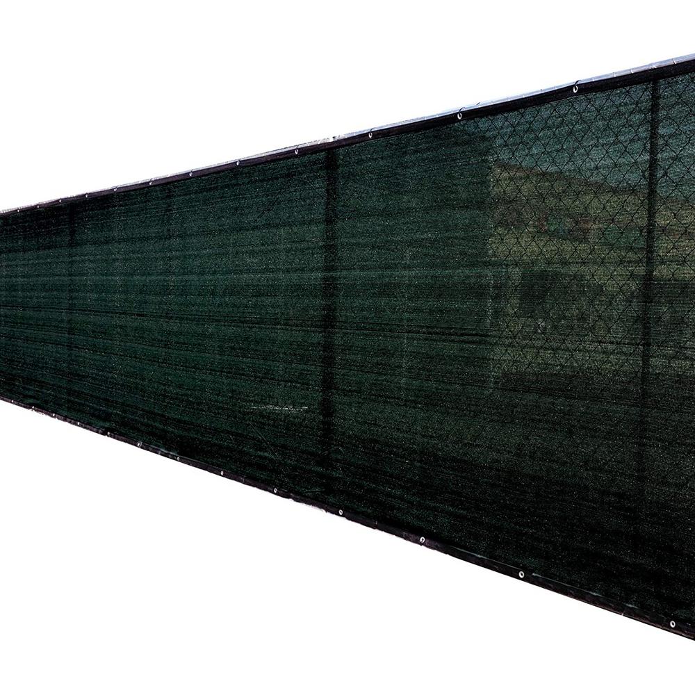 Kingdely 5 ft. x 50 ft. Black Privacy Fence Screen Netting Mesh with ...