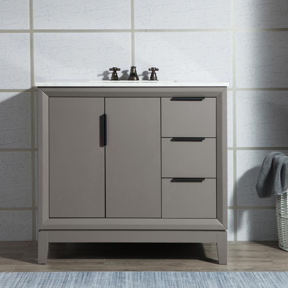 Water Creation 36 In Single Sink Bath Vanity Carrara White Water Creation 36 In Single Sink Bath Vanity Carrara White