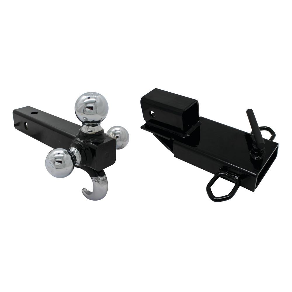 Extreme Max 2 in. ClampOn Forklift Hitch Receiver with TriBall Hitch