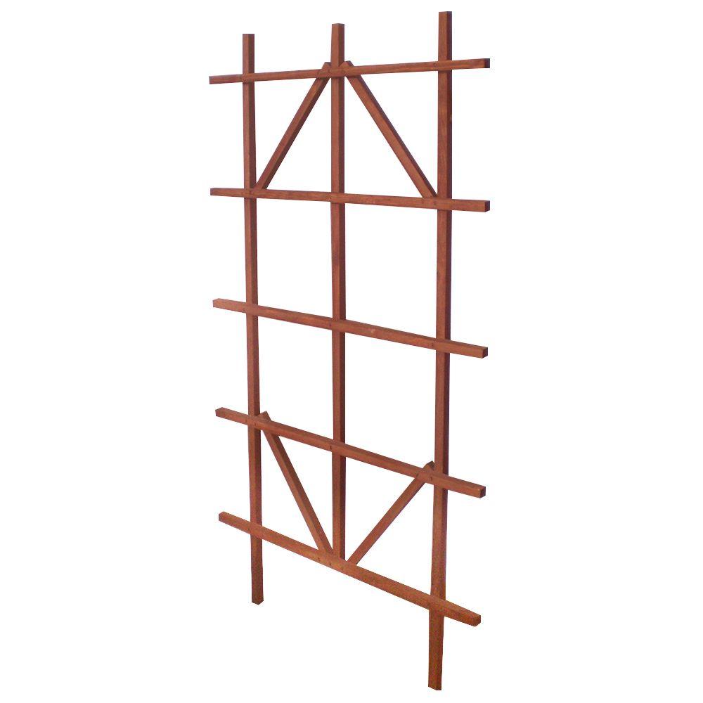 Greenes Fence 48 in. Brown Ladder TrellisRC924SB The Home Depot