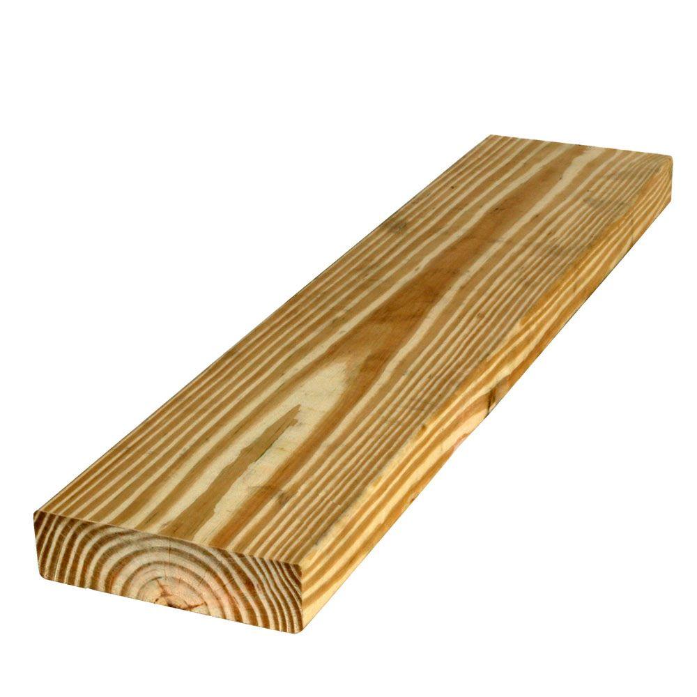 4 in. x 4 in. x 6 ft. #2 Pine Pressure-Treated Lumber-040406MCG ...