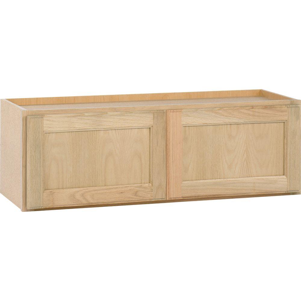 Assembled 36x12x12 in. Wall Kitchen Cabinet in Unfinished Oak-W3612OHD