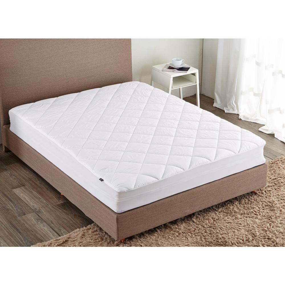 233 Thread Count Waterproof Stain Resistant Twin Mattress Pad P2018 Internet 303558394 233 Thread Count Waterproof Stain Resistant Twin Mattress Pad