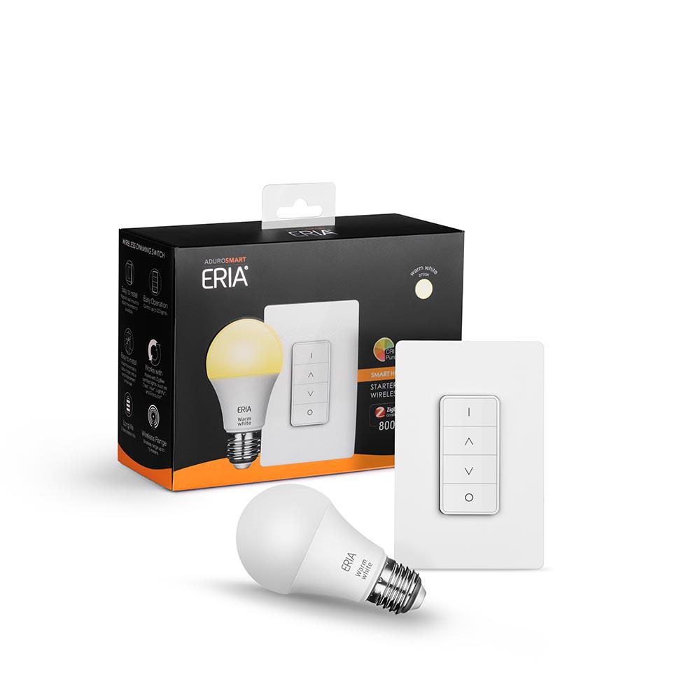 AduroSmart ERIA Soft White A19 60Watt Dimmable CRI 90+ Smart Wireless