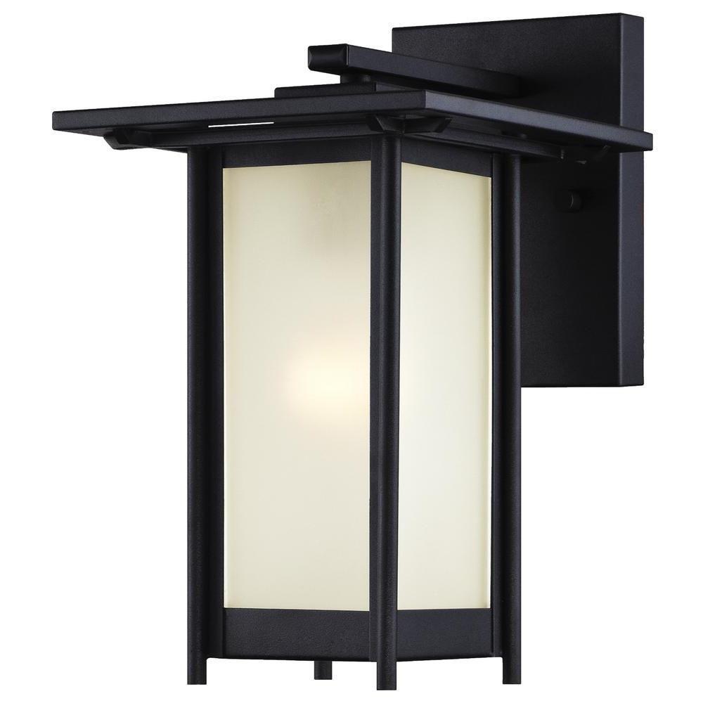 Westinghouse Clarissa Textured Black Outdoor Wall Lantern6203800 The