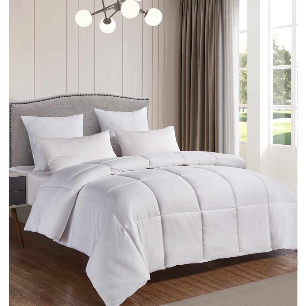 Blue Ridge Year Round Warmth White Twin Down Alternative Comforter