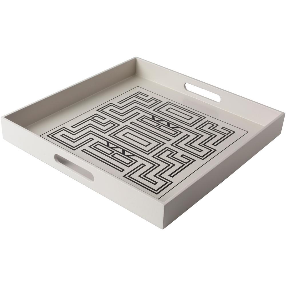 Artistic Weavers Ark White 15.7 in. Decorative TrayS00151093832 The