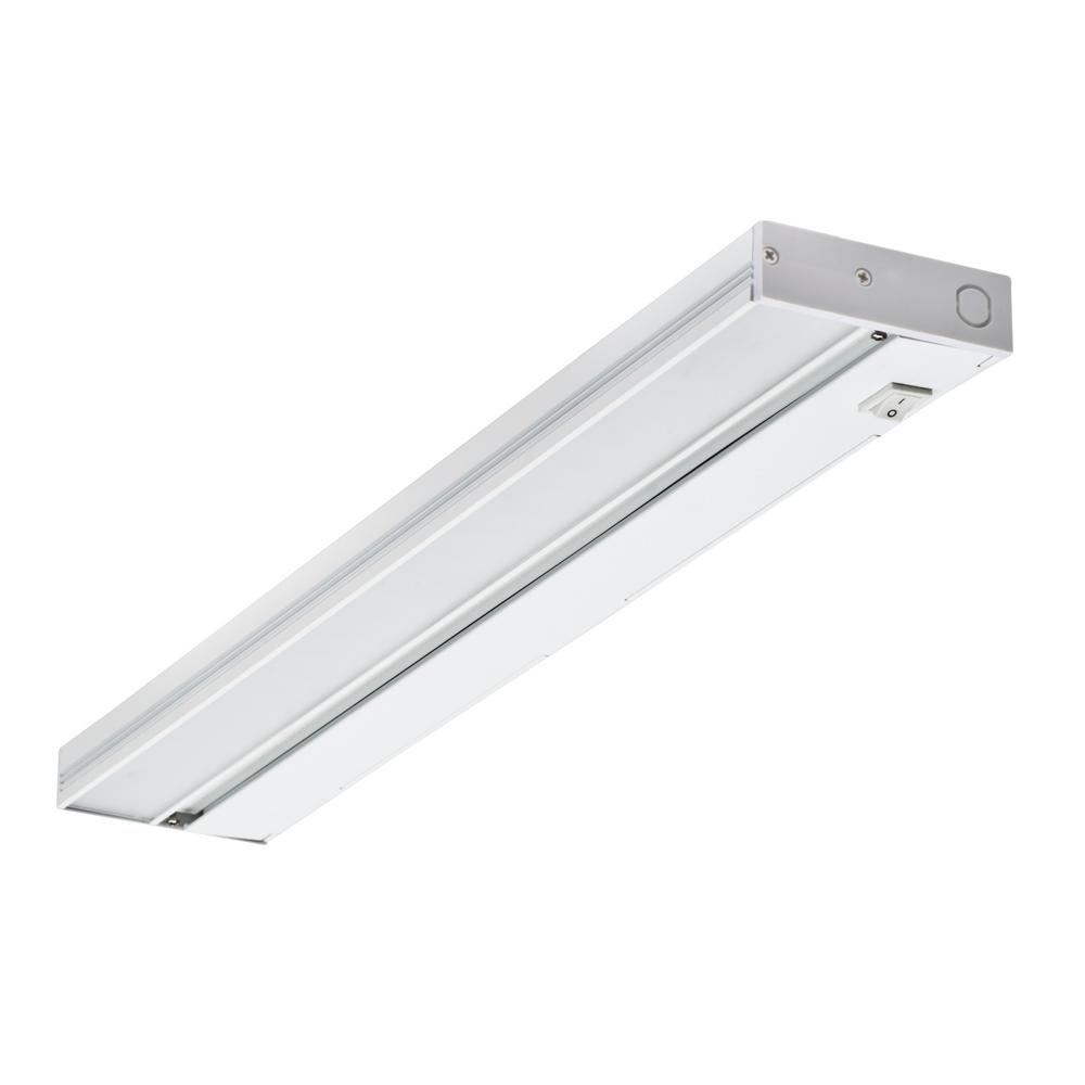 thumbnail image 2 of Dimmable Hardwired Under Cabinet LED Lighting - Linkable - UL Listed - Edge Lit Technology - Warm White - 2700K - White Finished 8" To 48" 32 Inch 2 of 9