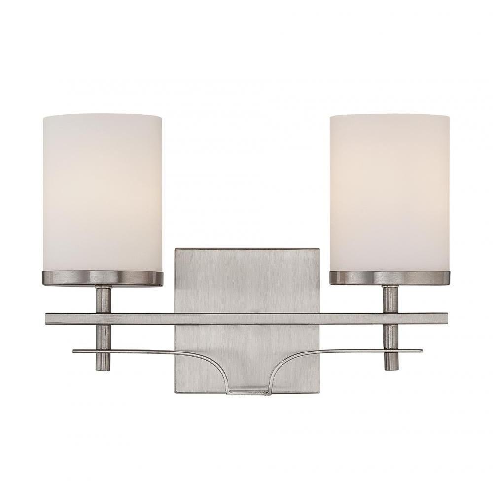 Filament Design Miles 2Light Satin Nickel Bath Vanity LightCLI