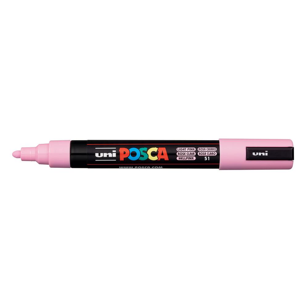 Posca Pc 5m Medium Light Pink Paint Marker 076898 The Home Depot