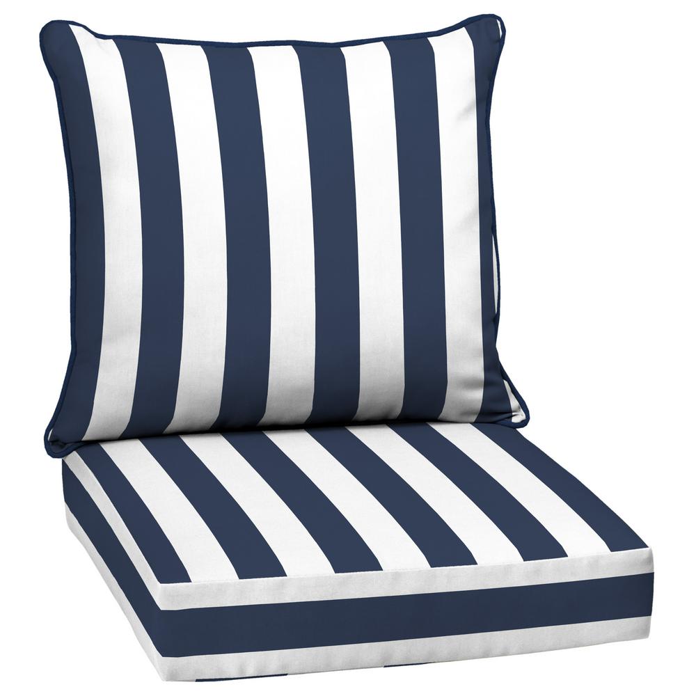 Arden Selections 22 in. x 19 in. Alana Tile 2Piece Deep Seating Outdoor Lounge Chair Cushion