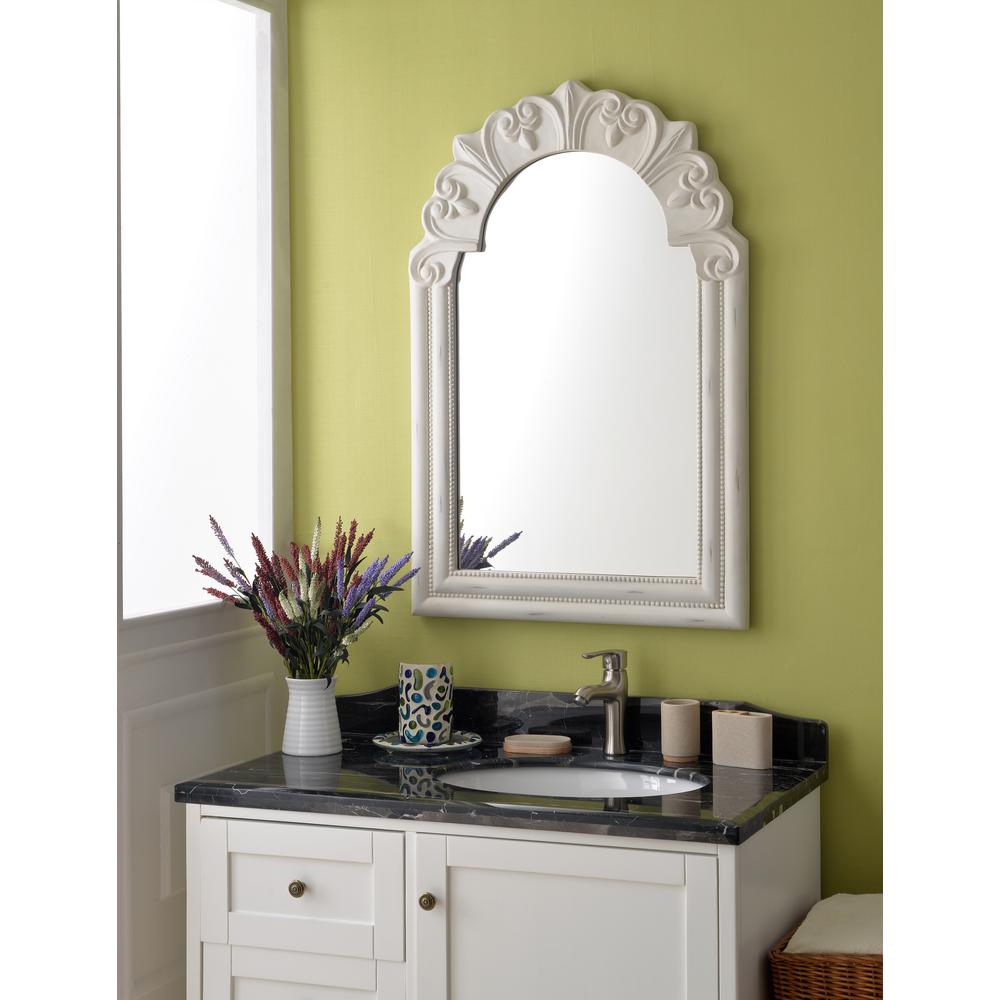 Croydex Bathroom Mirrors Bath The Home Depot Parliament Rectangular Distressed White Dresser Wall Mirror