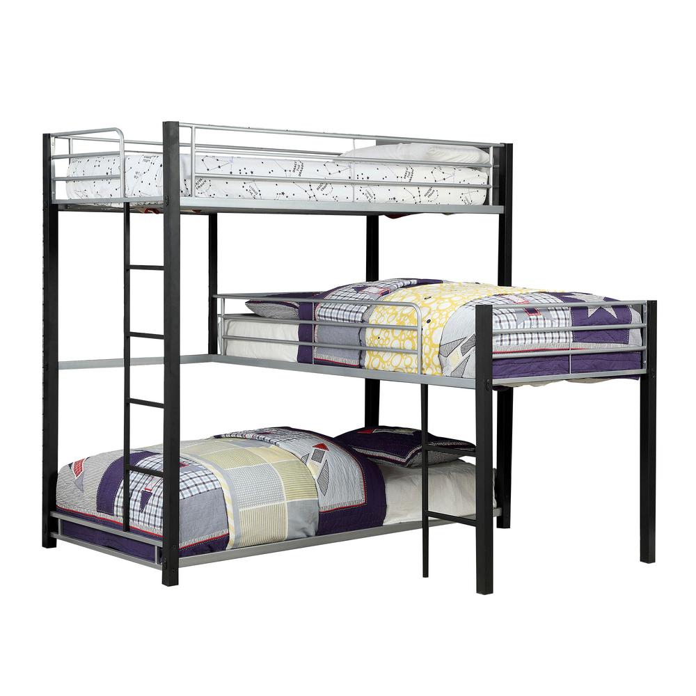 triple decker bunk bed