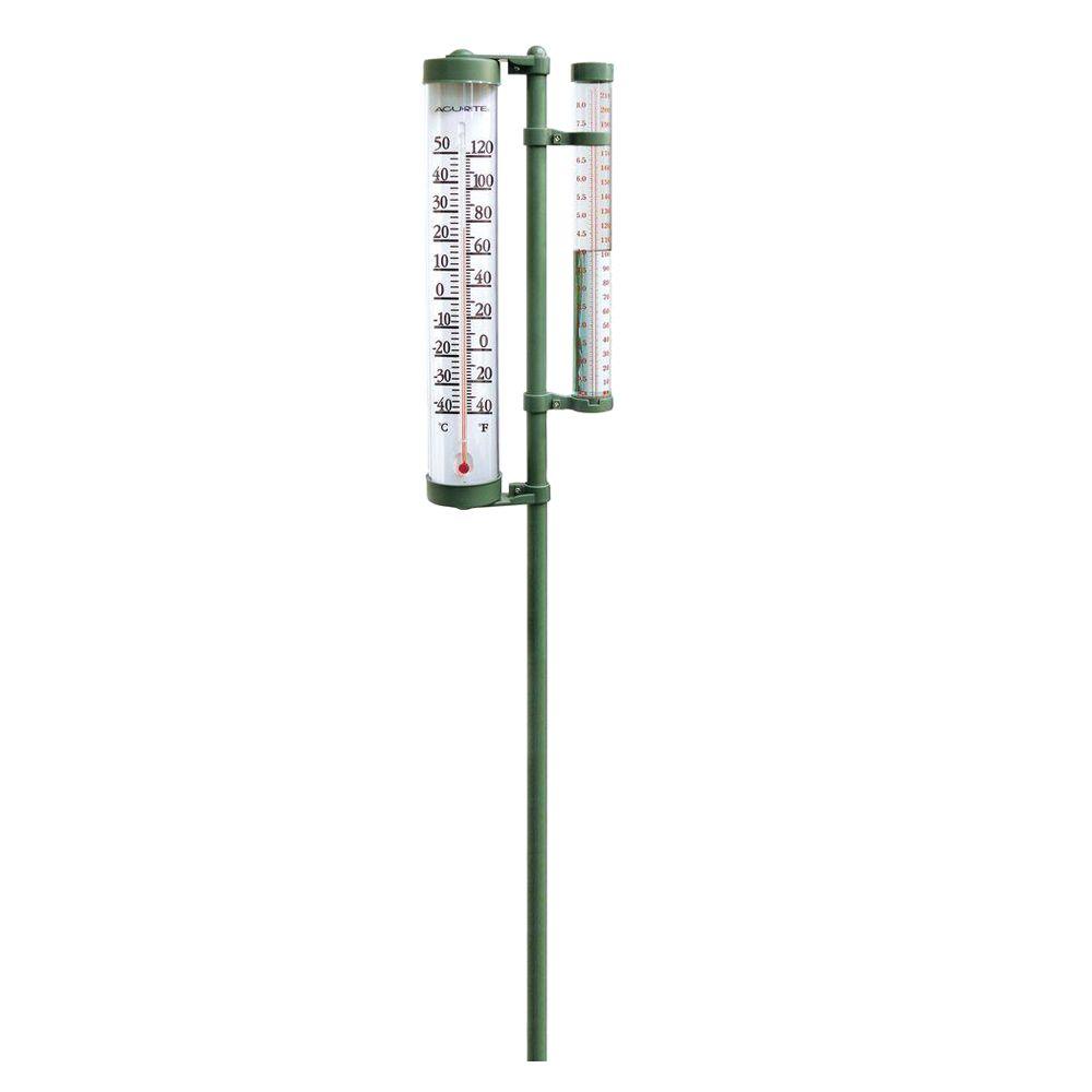 AcuRite Rain Gauge and Thermometer Combo02345A2 The Home Depot