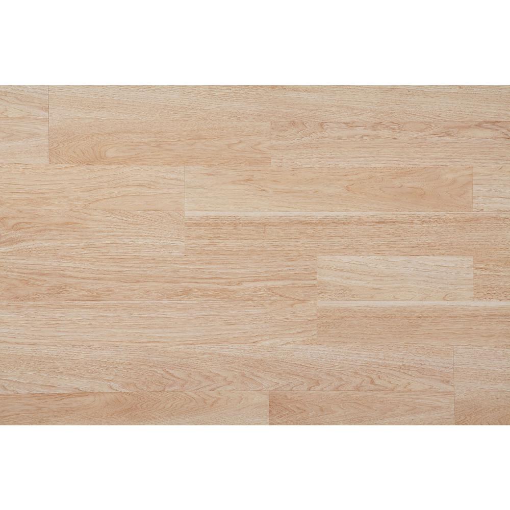 Trafficmaster Natural Hickory 7 Mm Thick X 8 03 In W X 47 64 In
